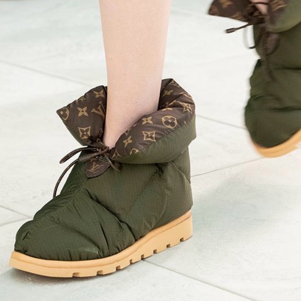 Louis Vuitton Dark Green Quilted Ankle Booties - Picture 7 of 7